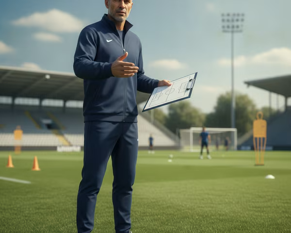 Tactics assistant beside the pitch